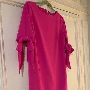 Hot pink sheath dress
